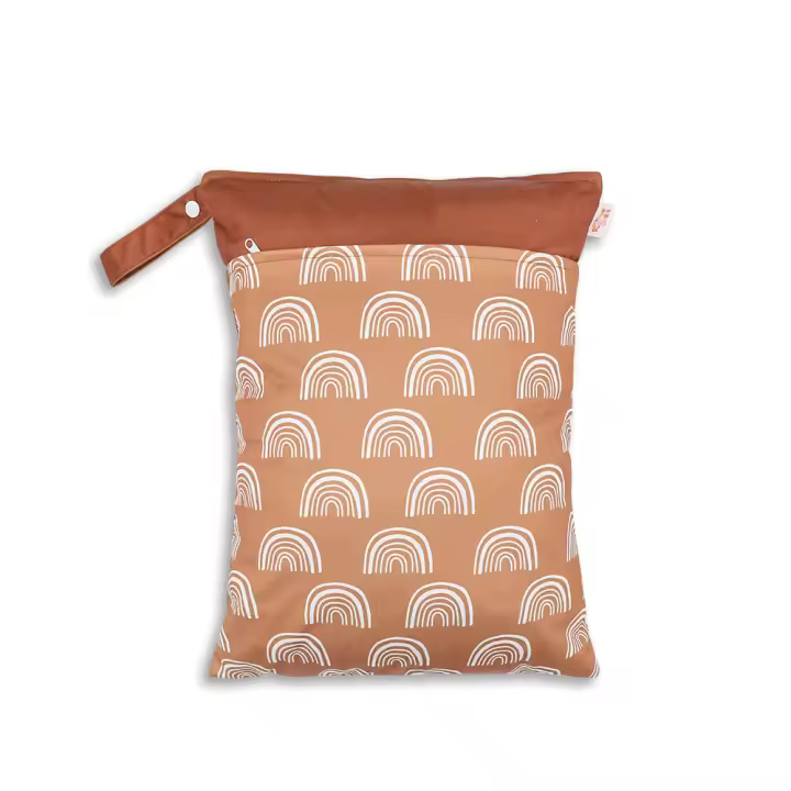 Bolsa impermeable para Bebé, Organizador de pañales lavable, reutilizable, de viaje, Color sólido, 30x40CM - 1