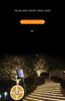 Tiras De Luces LED RGB Con Panel Solar Cargado a Prueba De Relámpagos 15M10M5M Control Remoto 8 Modos Impermeables Para Decoración De Hogar - details 4