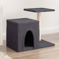 vidaXL Rascador para Gatos con Postes de Sisal Torre Gatitos 50,5 cm Color Crema,  Gris claro,  Gris oscuro y mas - details 2