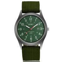 Reloj De Pulsera De Cuarzo Para Hombre SOKI Deportivo Militar Lujo Con Manos Luminosas Fecha Nylon Casual Reloj Masculino - details 3