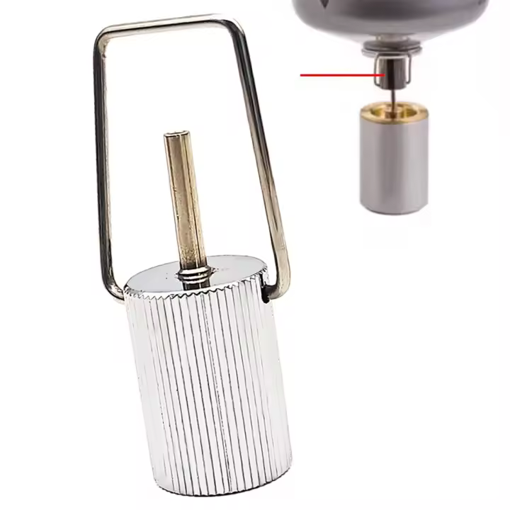 Adaptador De Relleno Para Linterna De Gas De Camping Al Aire Libre Adaptador De Cobre Para Gas Butano Nuevo Y Práctico - 1