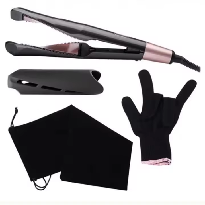 Plancha de Pelo Rotary Bevel Curling Stick Tornillo de Onda automático Beauty Power Carril de Control de Temperatura térmica - 1