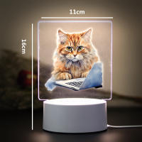 Lámpara De Mesa USB Con Ambiente De Gato Luz Nocturna RGB LED Decoración Para Habitación Regalo Iluminación De Ambiente RGB LED - details 9