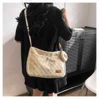 Nueva Bolso De Hombro Para Mujer Estilo Harajuku Diseñador Moda Tamaño Grande Capacidad Grande Estampado Solido Y Cuadros Bolso Transversal Para Estudiantes - details 11