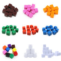6/10pcs Dados Llenos De Acrílico De 16mm Superficies Llanas Escribibles Para Juegos De Mesa Interiores Propiedades De Juego Redondos Y Cuadrados Con Esquinas Redondeadas TMZ - details 0