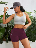 Nuevos Shorts De Entrenamiento Fitness Para Mujer Cintura Alta Levantador De Glúteos Yoga Trousers Terciopelo Talla Ajustada Medio - details 6