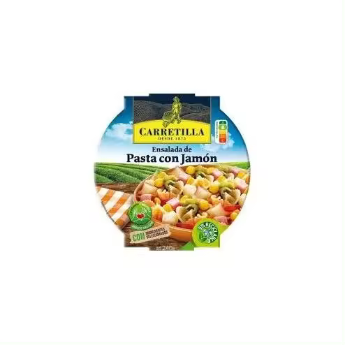 CARRETILLA Ensalada de Pasta con Jamón 8 UDS de 240 GR - 1