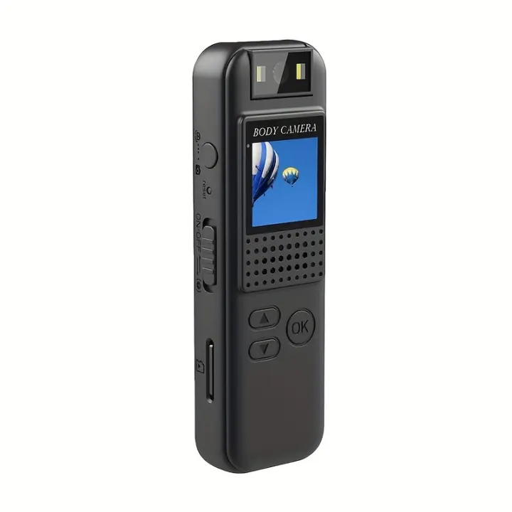 Mini Cámara Digital DV 1080P - Portátil, Visión Nocturna Oculta con Clip Trasero para Deportes al Aire Libre y Vigilancia, Recargable por USB, Incluye Pantalla y Soporte - 1