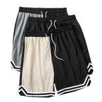 Shorts De Baloncesto Para Hombres Con Patrón Colorblock Y Rayas Secado Rápido Cintura Con Cordón Bolsillos Para Gimnasio Y Running - details 2