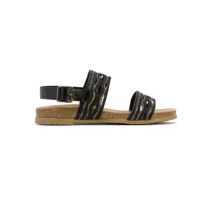 Sandalias planas PORRONET 3019 Mujer Negro - 1
