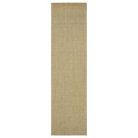 vidaXL Alfombra de sisal natural 66x250 cm Color Natural,  Negro,  Marrón y mas Alfombras de área  Alfombra de Piso para Sala de Estar Dormitorio Habitación Salón - details 0