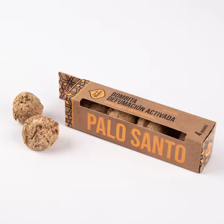 Sagrada Madre - Bombitas de Defumación Activada de Palo Santo para Limpieza Espiritual (4 Unidades) - 1