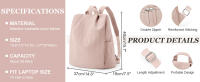 Mochila Impermeable De Moda Para Mujer Adecuada Para Estudiantes De Secundaria Y Universitarios Estilo Casual Tamaño 20-35 Litros - details 2
