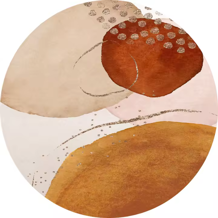 VINILIKO, Alfombra de vinilo Agata [Diam] 100 cm - 1