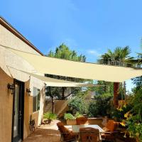 Toldo Vela de Sombra para Patio 3x4, Toldo para Terraza de Jardín Exterior con Cuerda, Impermeable y Protección contra Rayos UV - Rectangular 3x4 M, Beige - details 3