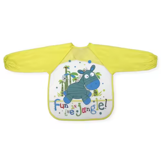 Babero Con Mangas Amarillo Interbaby - 1