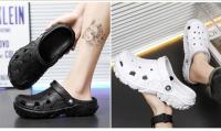 Clogs De Verano Para Hombre Sandalias Transpirables Negras Y Marrones Zapatos De Playa Y Jardín Slip-On Cómodos Y Resistentes - details 1