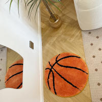 Alfombra Tejida De Baloncesto Antideslizante Para Cocina Dormitorio Alfombra De Entrada Decorativa Para Sala De Estar Material Poliéster 100% - details 1