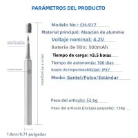 Cepillo De Dientes Eléctrico Recargable Ultrasonido Inteligente Impermeable Para Adultos Cepillo Dental Automático Completo Con Carga USB Y Timer - details 8
