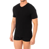 Abanderado-Camiseta de manga corta y cuello en pico para hombre A040X
