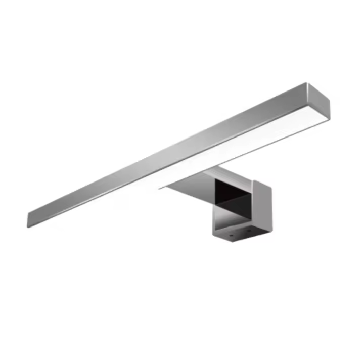 UBUD Lámpara Led de Baño - Aplique Led para Espejo o Pared - IP44 Protección - Luz Blanca 6000K - Cromado (30CM) - 1