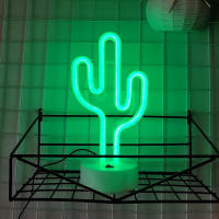 Lámpara LED Efecto Neón En Diseño De Cactus Con Suministro Dual USB Y Batería Regalo Para Navidad Fiesta Decoración Del Hogar - details 8