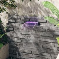 vidaXL Fuente Cascada con LED RGB Acrílico para Piscina Jardín Estanque Patio Dimensiones 30 x 21 x 8 cm,  45 x 21 x 8 cm,  60 x 21 x 8 cm y mas - details 1