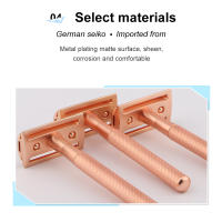 Afeitadora Manual Clásica Con 10 Hojas De Afeitar Acero De Aluminio Cuchillo De Seguridad Para Hombres Y Eliminación De Vello En Mujeres Herramienta De Afeitar - details 3