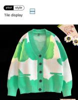 Suéter De Manga Larga Para Mujer Y Hombre Con Cuello En V Botones Abiertos Suave Y Cálido Chaqueta De Lana Tejida Casual Para Otoño E Invierno - details 6
