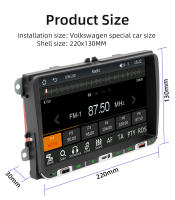 Radio De Coche DuoDton 2din 9'' Pantalla Táctil HD Con CarPlay Para VW Volkswagen Golf Passat Seat Reproductor Multimedia MP5 FM Estéreo Negro - details 12