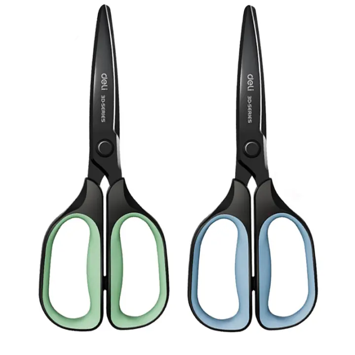 Tijeras De Acero Inoxidable Negras Deli 175mm Para Oficina Y Hogar Cuchillo De Cocina Herramienta Cortadora Para Tailor - 1