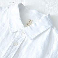 Camisa De Lino Puro Para Hombres Diseñadora Nueva Con Manga Larga Moda Casual Comoda Top Ropa Camisas De Hombre Chemise - details 13