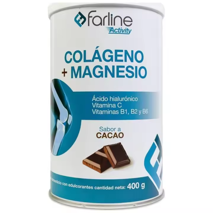 Farline Activity Colágeno Y Magnesio Sabor Cacao, 400 G - 1