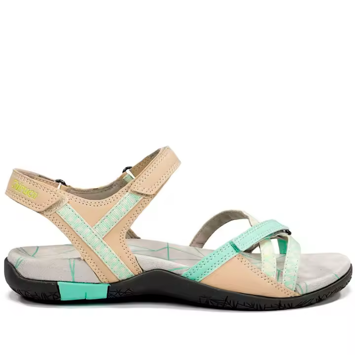 Sandalias Mujer Chiruca Valencia 04 Beige/Verde 106245  Chiruca MARCAS MUJER Sandalias Sandalias Sport Envío Gratuito - 1