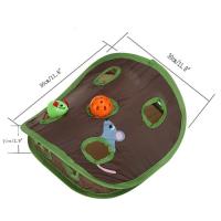 Juguete Interactivo Para Gatos Juego De Escondite Y Busqueda Con 9 Agujeros Y Bola Collapsible Puzzle Ejercicio Para Gatos - details 6
