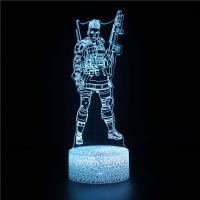 Lámpara De Noche LED 3D Anime APEX Legends Hero Red Dead Redemption 2 Figura Con Ilusión De Luz Roja Para Niños Regalos De Iluminación De Ambiente - details 8