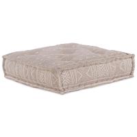 Pouffe Modular vidaXL Marrón Claro 70x70x36 Tela - details 1