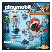 PLAYMOBIL (70003) Spy Team Sub Bot, Robot Sumergible marino con brazos giratorios y de agarre móviles, Top Agents - details 3