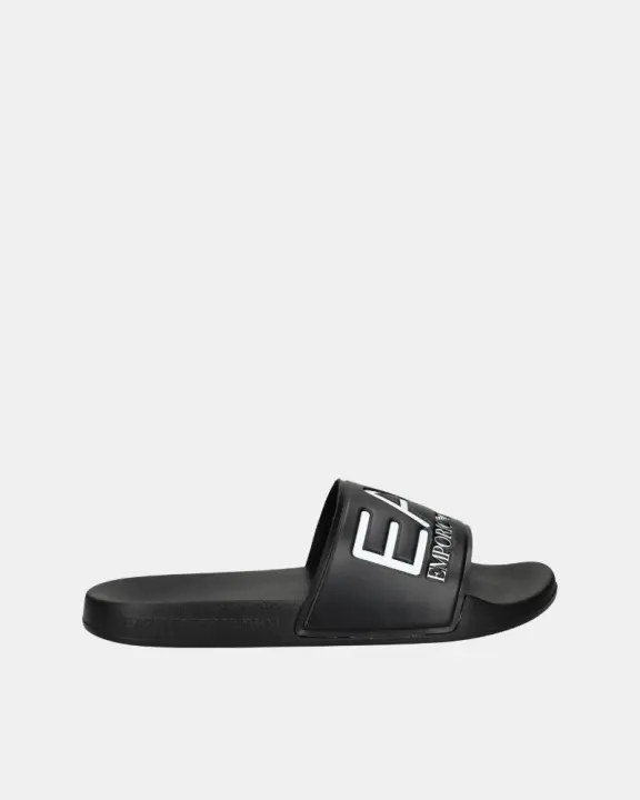 EA7 7X000108 AF15118 Sandalias Hombre Negro Chancleta, piscinas. - 1