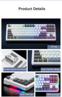 Teclado Mecánico AULA F87 Con 3 Modos De Conexión (2.4G/USB/Bluetooth) Teclado De Juego RGB Con Hotswap Y Gaskets 87 Teclas - details 18