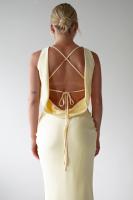 Vestido Largo Elegante Y Delgado De Verano Sin Mangas De Cuello Redondo Retro Para Vacaciones Estilo Casual Y Moda Color Sólido - details 36