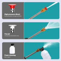 30Bar Pistola Agua Alta Presión Inalámbrica Portátil, 21V Batería Makita, 2 Baterías 1200mAh, 40 Min, 4.1L/min, Kit Limpieza Coches Jardín, 12 Accesorios - details 4