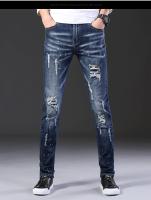 Jeans De Denim Para Hombre Estilo Hip Hop High Street Marca Conocida Calidad Alta Tallas Grandes Con Agujeros Pantalones Casuales De Cierre Botón Fly - details 4