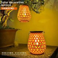 Lámpara Solar Al Aire Libre De Bambú Estilo Imitación Para Decoración De Jardines Villas Y Patios Lámpara De Pared LED Recargable Sin Certificación CE - details 4