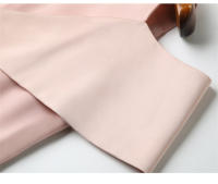 Vestido EVNISI De Verano Para Mujer Elegante Con Lazo Y Manga Mariposa Slim Para Oficina Vestido A-lineado De Color Rosa Dulce Con Cuello Redondo Y Cierre De Cremallera - details 13