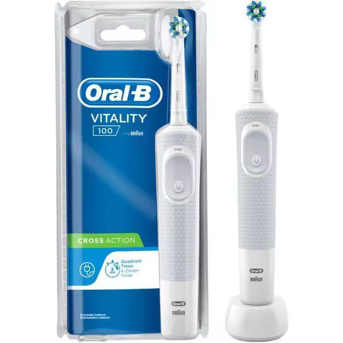 ORAL B Cepillo dental eléctrico blanco Vitality 100 Cross Action blister 1 unidad - 1