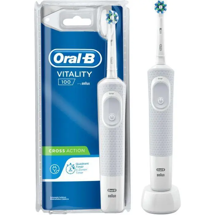 ORAL B Cepillo dental eléctrico blanco Vitality 100 Cross Action blister 1 unidad - 1