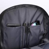Mochila estampada con carga USB, multifuncional, estilo abanico, escolar、Shouler, bolsa de mensajero, mochila de carga USB de moda, Negro 5L, Mochila - details 3