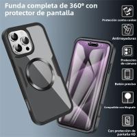 Estuche De Silicona Transparente Magnético De Lujo Para iPhone Con Protección Total Frontal+Retrogradamente Magsafe Antichoque Y Antisuciedad - details 2