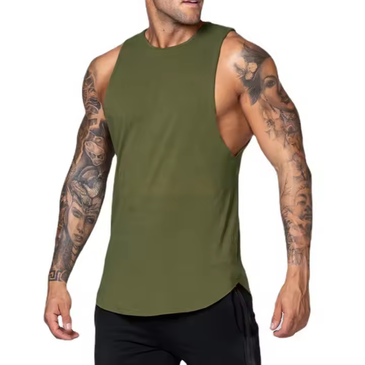 Nueva Llegada De Camiseta De Hombre Para Entrenamiento Ropa De Levantamiento De Pesas Singlet Sin Mangas Deporte Camiseta De Vestido - 1